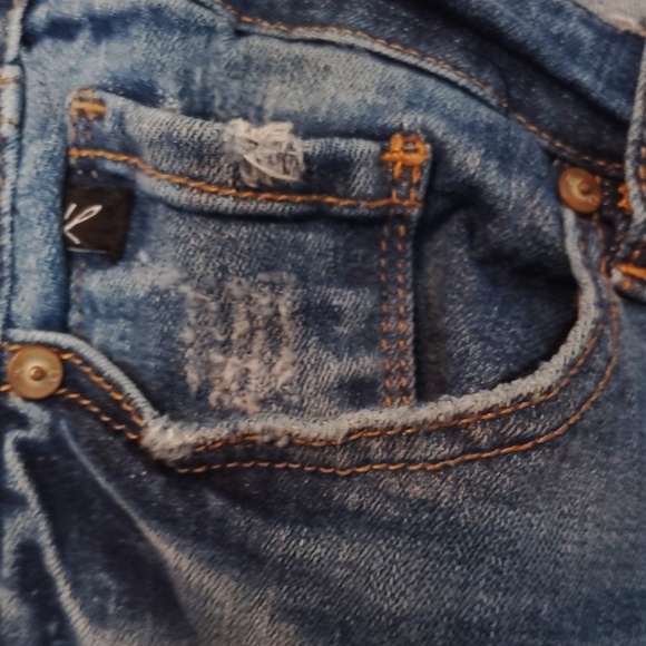 KanCan Denim Jeans Distressed Ladies Raw Hem 13/30 - Picture 9 of 16